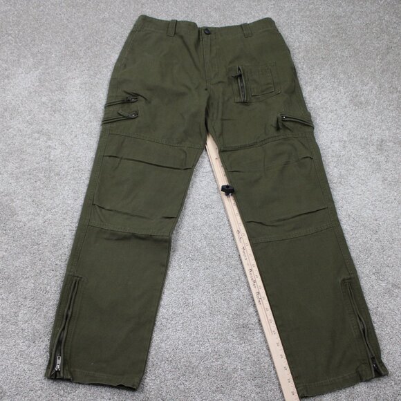 Free Knight Pants Mens 31 Olive Green Cargo tactical US Army Military 30" inseam - Picture 3 of 15